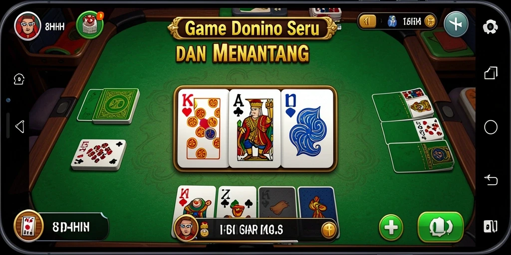 Tampilan gameplay menarik dari 8HHH yang penuh aksi Domino.