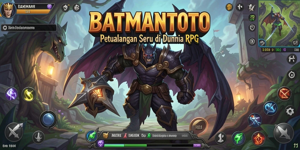 Tangkapan layar dari gameplay BATMANTOTO yang menampilkan pertempuran seru di RPG.