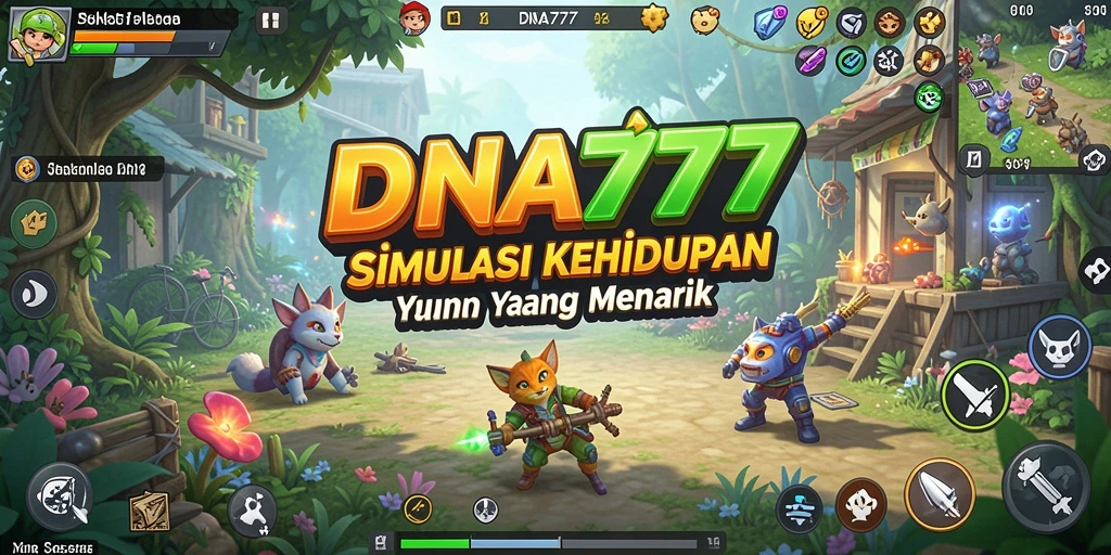 Tampilan gameplay simulasi yang menarik di DNA777.