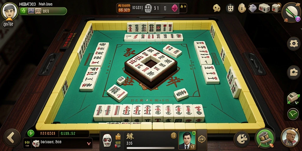 Tampilan gameplay Mahjong yang menarik dan penuh strategi.