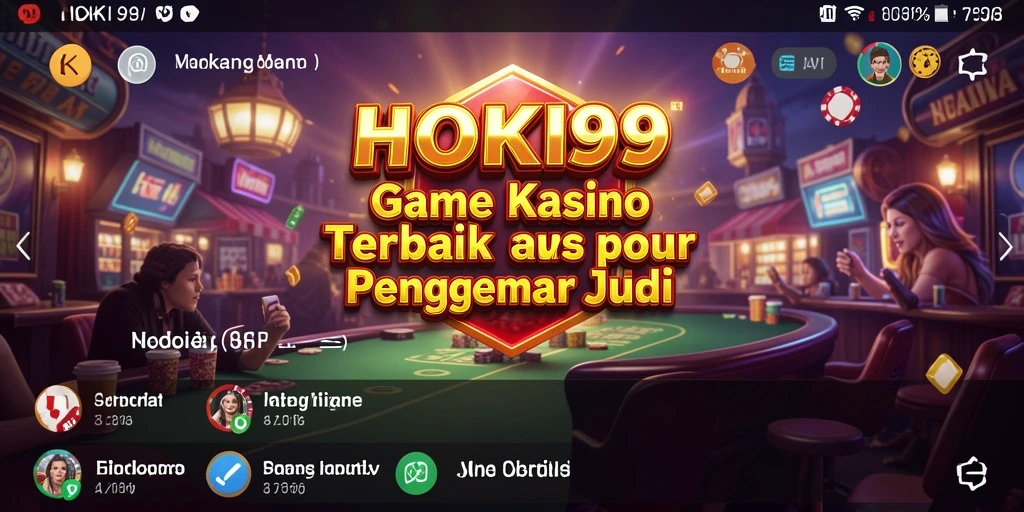 Screenshot HOKI99 menampilkan gameplay seru dari berbagai permainan Kasino.