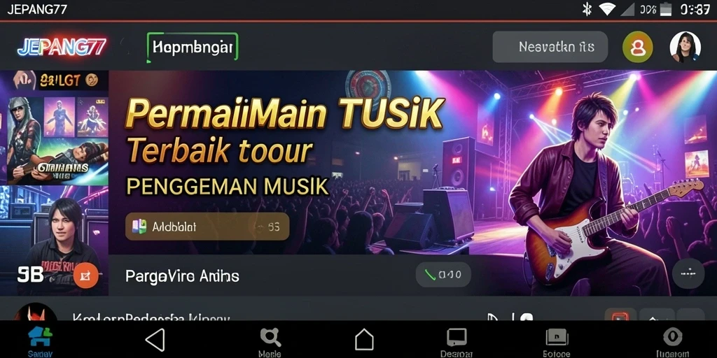 Tampilan seru gameplay <strong>JEPANG77</strong> dengan berbagai lagu menarik.