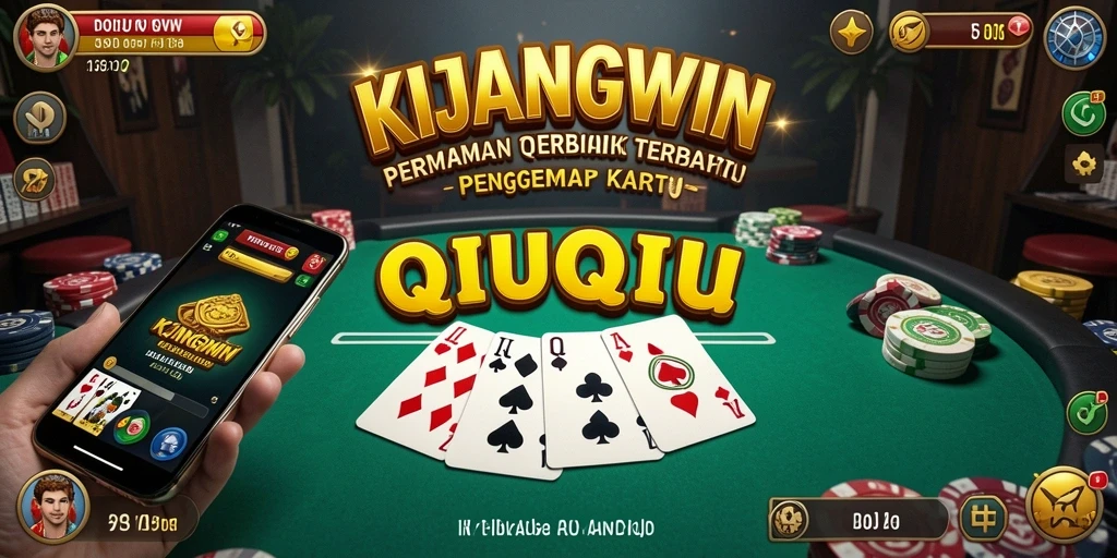 Screenshot KIJANGWIN menampilkan gameplay seru dalam permainan QiuQiu.