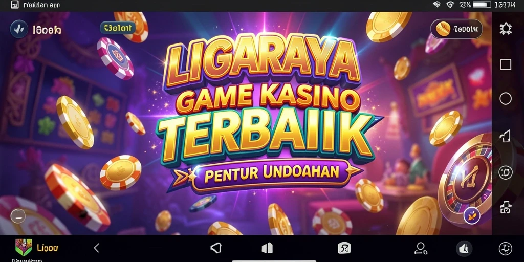 Tampilan menarik dari gameplay Kasino di LIGARAYA.