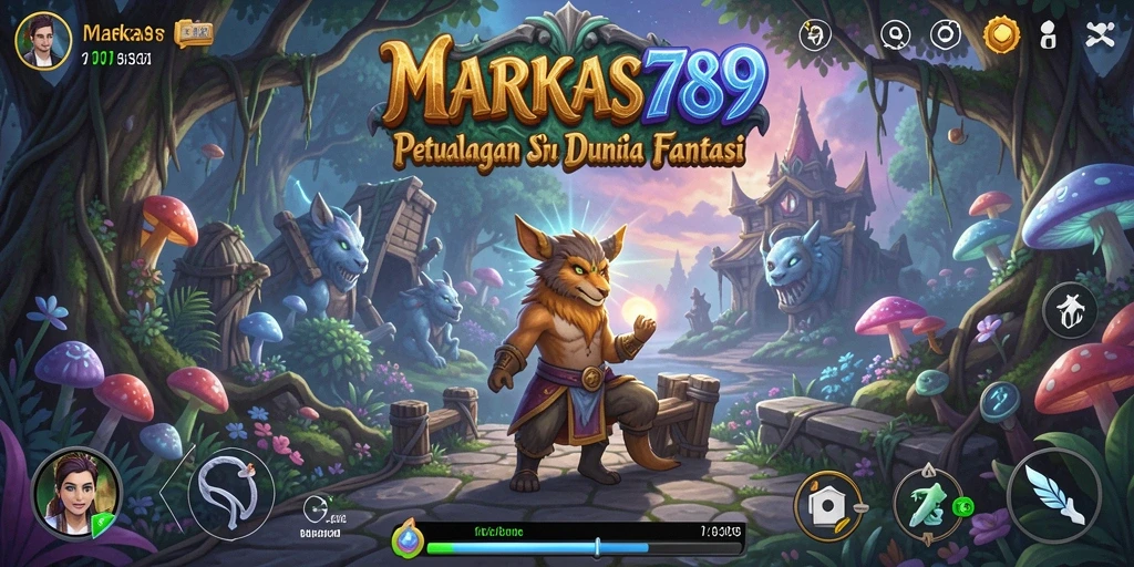 Tampilan gameplay MARKAS789 yang penuh aksi dan petualangan.