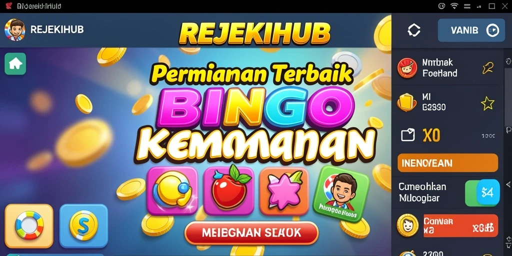 Tampilan gameplay Bingo yang seru di REJEKIHUB.