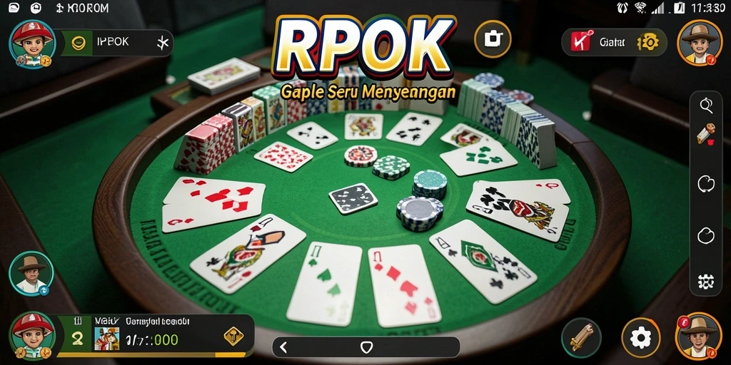 Gameplay menarik RPOK menunjukkan keseruan bermain Gaple.