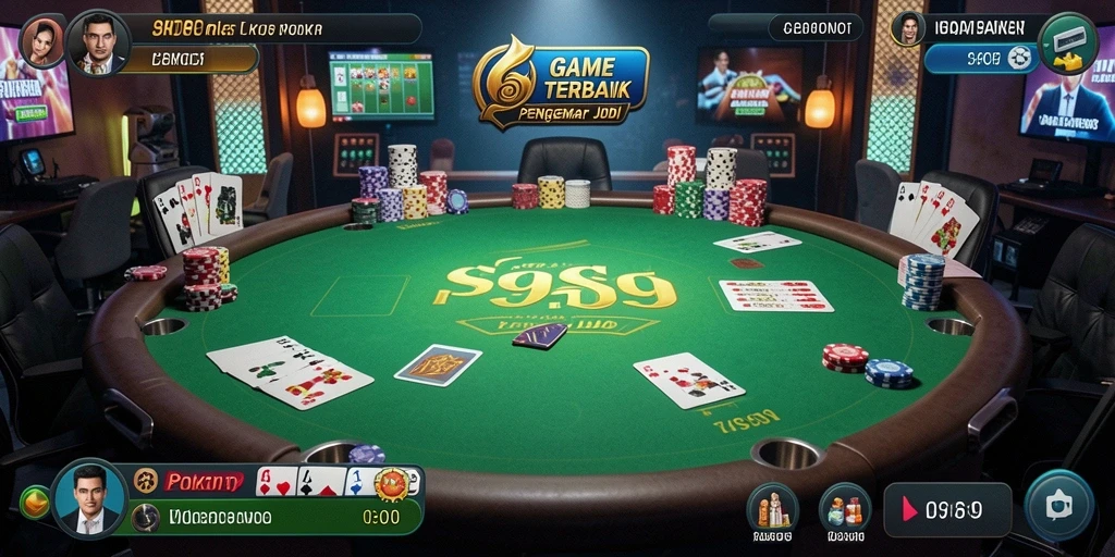 Tampilan gameplay Poker yang seru dan mendebarkan di S9S9.