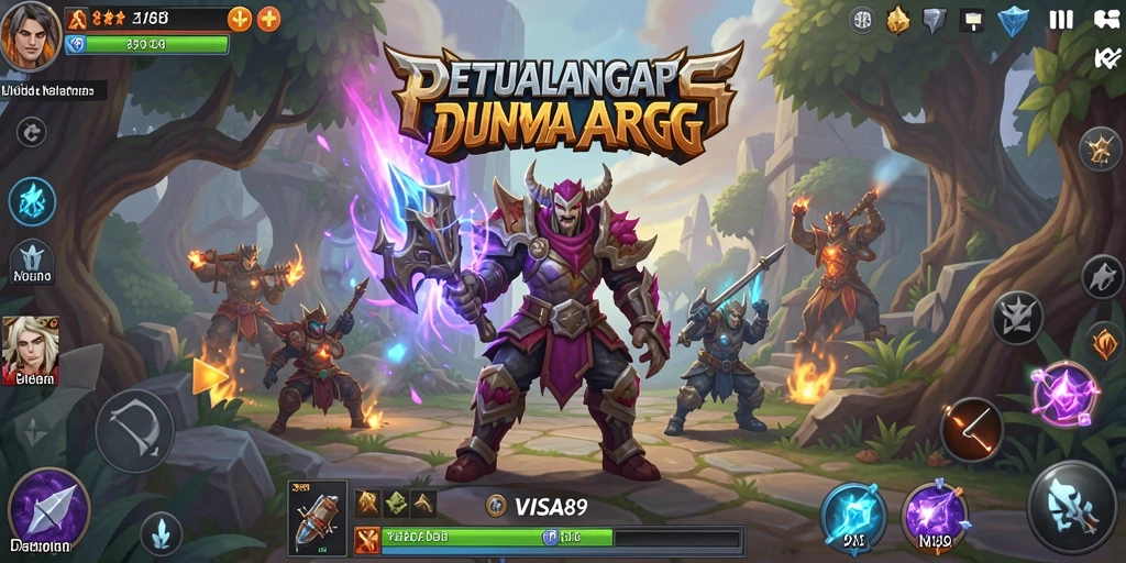 Tampilan gameplay yang epik dan mendebarkan di VISA89.