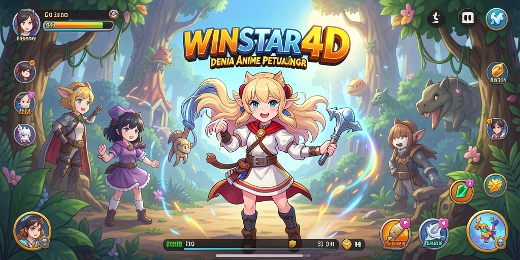 Gameplay WINSTAR4D menunjukkan petualangan menarik dalam dunia Anime.